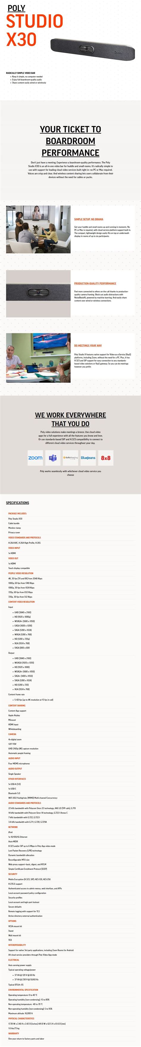 Image result for Polycom Studio X30 Review