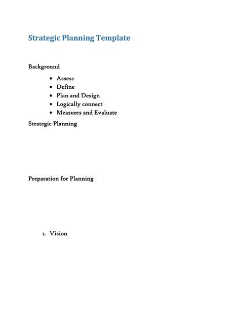 Image result for Strategic Plan Example PDF