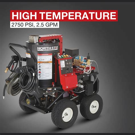 NorthStar Electric Wet Steam and Hot Water Pressure Washer, 2750 PSI, 2 ...