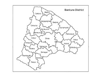 Buy Bankura Map with Block Boundary (black and white)_A4 size(210 x 297 ...