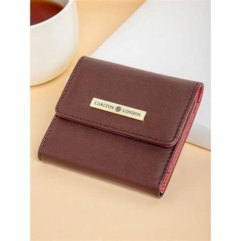 Buy Carlton London Women Solid Maroon Wallet Online