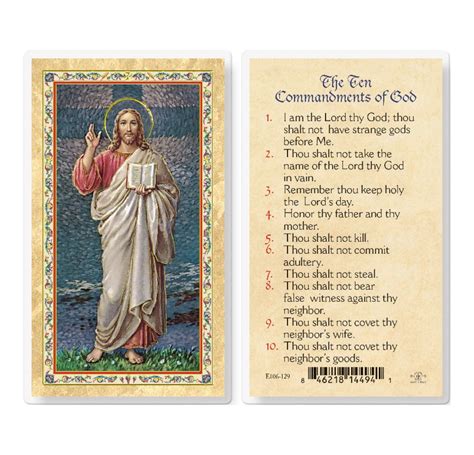 10 Commandments List Catholic