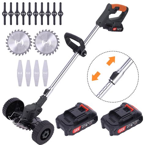24V Grass Edger Lawn Tool, Electric Weed Eater Lightweight Grass ...