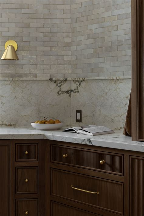 Kitchen inspiration with reeded cabinetry, handmade zellige tile ...