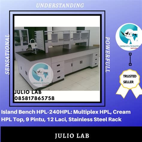 Jual Island Bench HPL-240HPL: Multiplex HPL Cream HPL Top ±2400 x 1500 ...