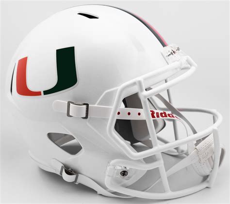 Buy NCAA Miami Hurricanes Full Size REPLICA Football Helmet – ProFootballStuff