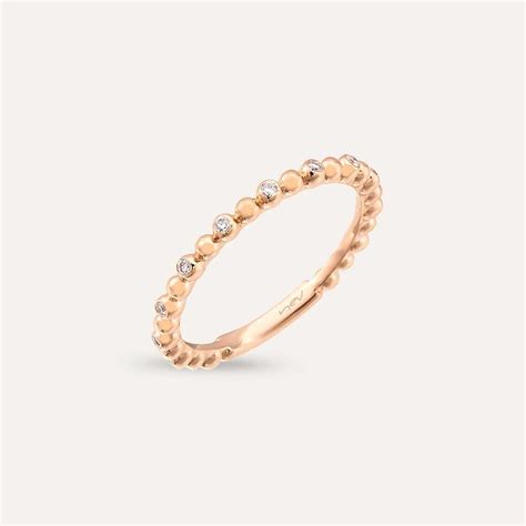 0.13 CT Diamond Rose Gold Eternity Ring