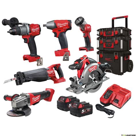 Milwaukee M18 FPP6H2-502B Packout Powerpack 6 Machines 18V 5.0Ah ...