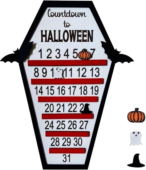 3 Pcs Halloween Advent Calendar 2022,Wooden Calendar Advent - DIY ...