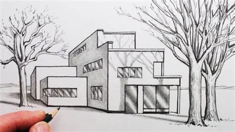 Perspective Drawing House at PaintingValley.com | Explore collection of ...