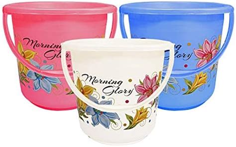 Kuber Industries Bucket Set for Bathroom|Unbreakable Plastic Bucket ...
