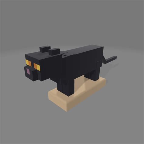 Image result for Cartoon Cat 3D Model Minecraft