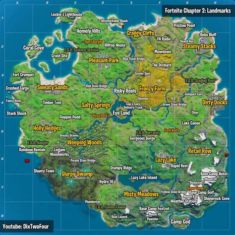 15 HQ Photos Fortnite Map Named Locations / Byba: Fortnite Chapter 2 ...