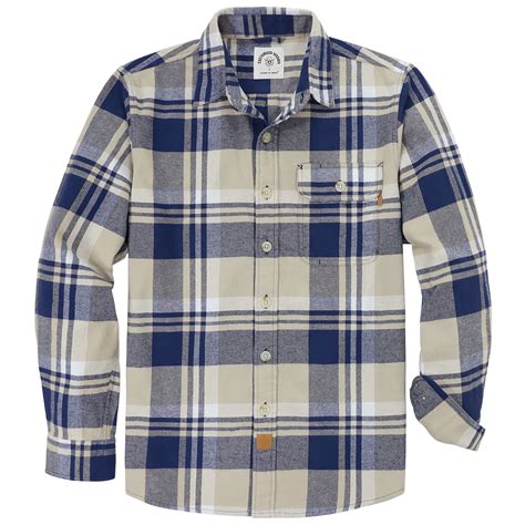 Dubinik®Mens Flannel Shirts Long Sleeve Flannel Shirt For Men Warm ...