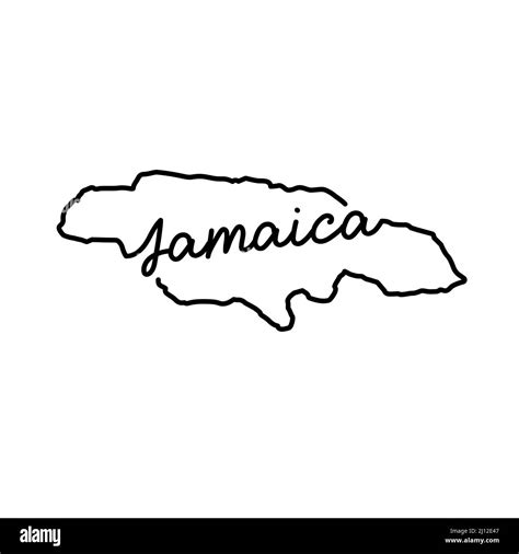 Jamaican Map Outline