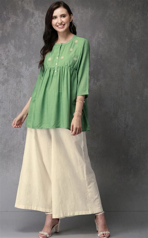 Kurti with Palazzo: Top Picks from Flipkart, Amazon & Myntra Sale - DusBus