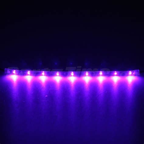 4X 12" New Purple Flexible Footwell Interior LED Underdash Strip Light ...
