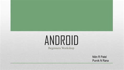 Image result for Android Workshop