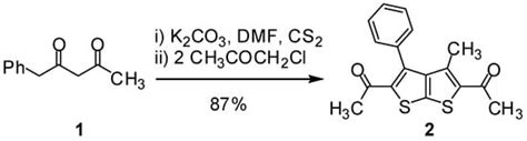 1,1’-(3-Methyl-4-phenylthieno[2,3-b]thiophene-2,5-diyl)diethanone as a ...