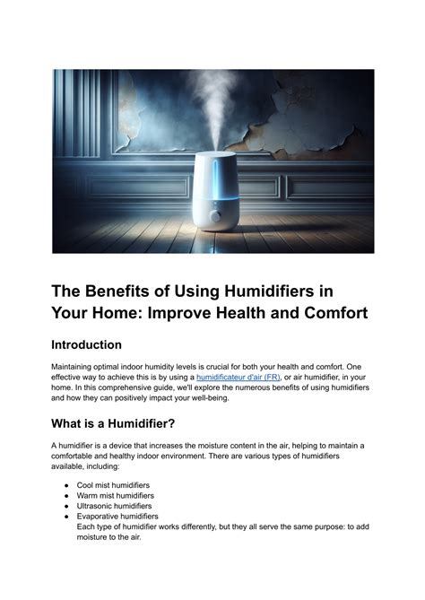 Image result for Benefits of Humidifiers