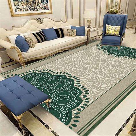 European Retro Art 3D Printing Carpets For Living Room Bedroom Large ...