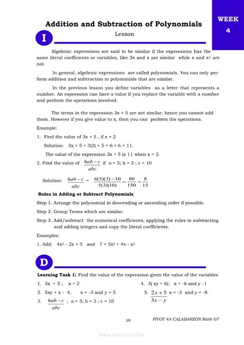 Image result for Module Grade 7 First Quarter Math