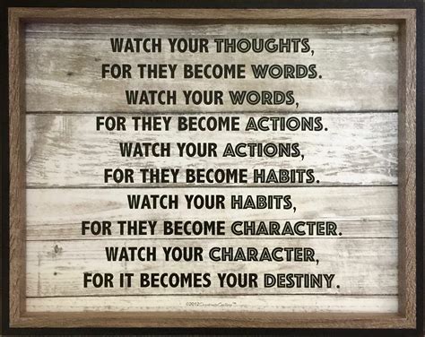 Desiderata Gallery Brand, 11x14 Framed Watch Your Thoughts Motivational ...