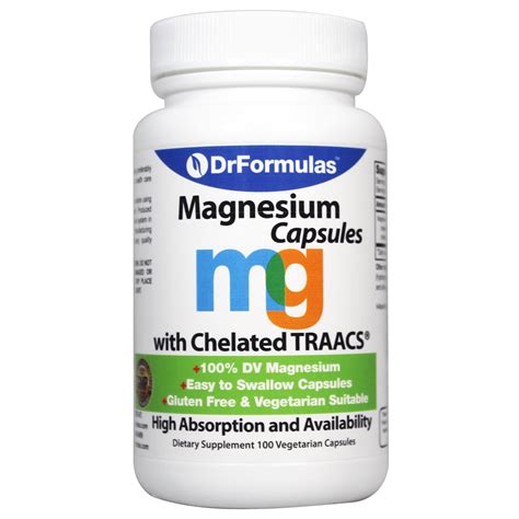 Chelated Magnesium Glycinate 400 mg Capsules - DrFormulas