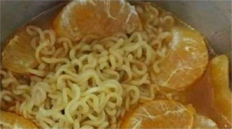 Will you have this dish made of instant noodles and orange? Viral pic ...