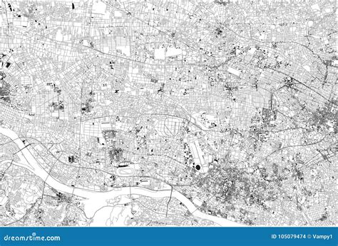 Streets of Tokyo, Map of the City, Japan Stock Vector - Illustration of downtown, city: 105079474