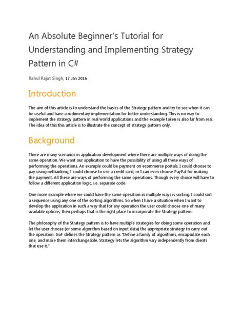 Strategy Pattern C 的图像结果