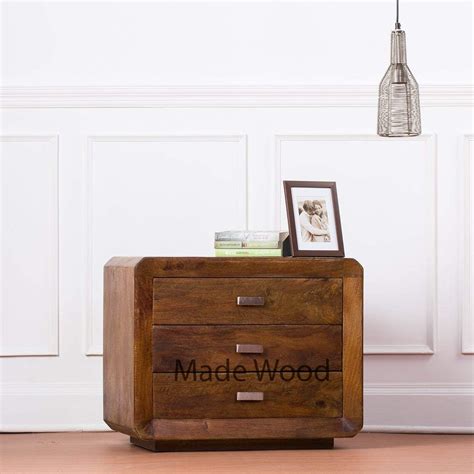 DIA Chitra Furniture Sheesham Solid Wood Bedside Table for Bed Room ...