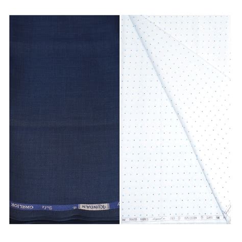 Buy KUNDAN SULZ GWALIOR Men's Executive 100% Pure Cotton White Base ...