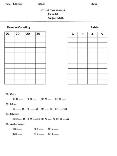 Image result for First Class Maths Predicted Paper Answers