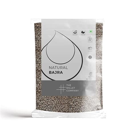 Buy The Millet Company Pearl Millet, Natural Bajra Whole Grain, Gluten ...