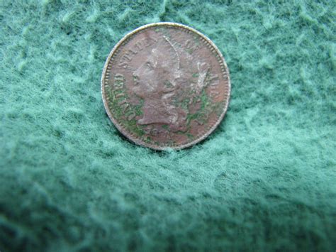 1868 U.S. Three Cents Coin Very Nice 3 Cents Nickel Coin | eBay