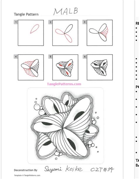 Tangle Patterns Step by Step 的图像结果