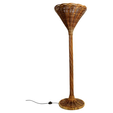 EIFFEL TOWER WICKER FLOOR LAMP at 1stDibs