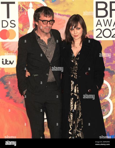 London, UK. Graham Coxon and Rose Elinor Dougall at the BRIT Awards ...
