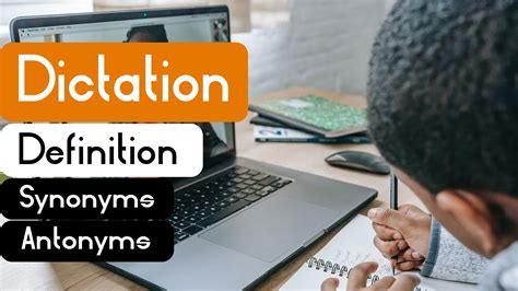 Dictation Pronunciation | Dictation Definition | Dictation Synonyms ...