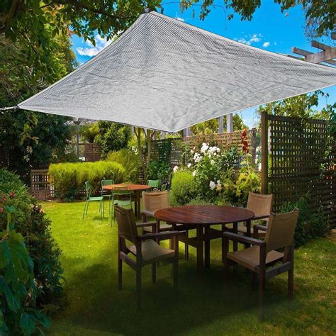 Waterproof Sun Shade Sails Canopy,6.56x6.56FT Sand Rectangle Shade ...