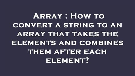 Image result for Array/String Integer