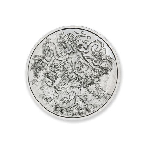 GREEK MYTHOLOGY SERIES – SCYLLA – 2 TROY OUNCE – 39MM – Limited Mintage