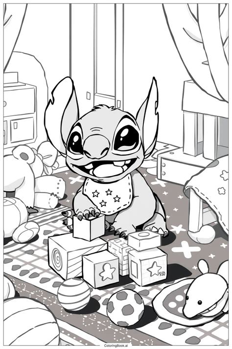 Baby Stitch Coloring Pages