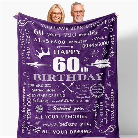 Buy Henazin 60th Birthday Gifts for Women, 60th Birthday Gift for Men ...