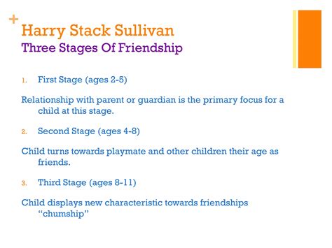 Stages Of Friendship