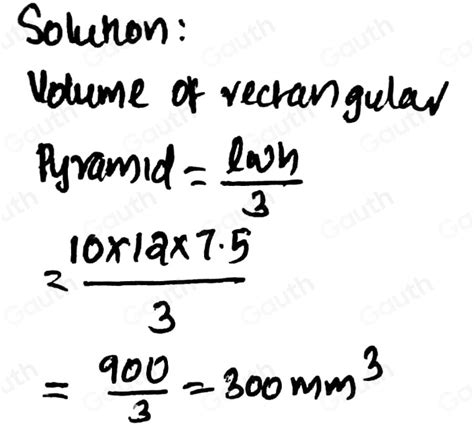Image result for How to Find Volume of a Rectangular Pyramid