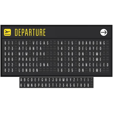Airport departure board Vectors - Download Free High-Quality Vectors ...