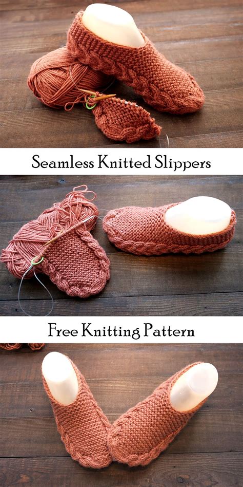 Image result for Knitted Slippers Free Pattern