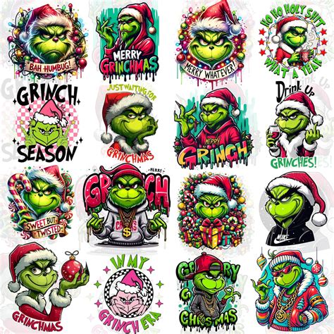 Grinch T Shirt Designs: 35+ High Quality PNGs, Ready to Print ...